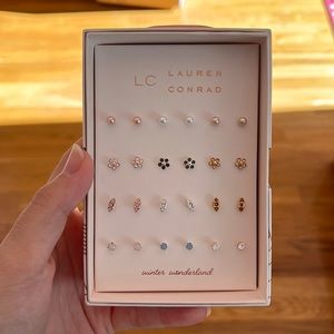LC Lauren Conrad 12 Piece Winter Wonderland Stud Earring Pack